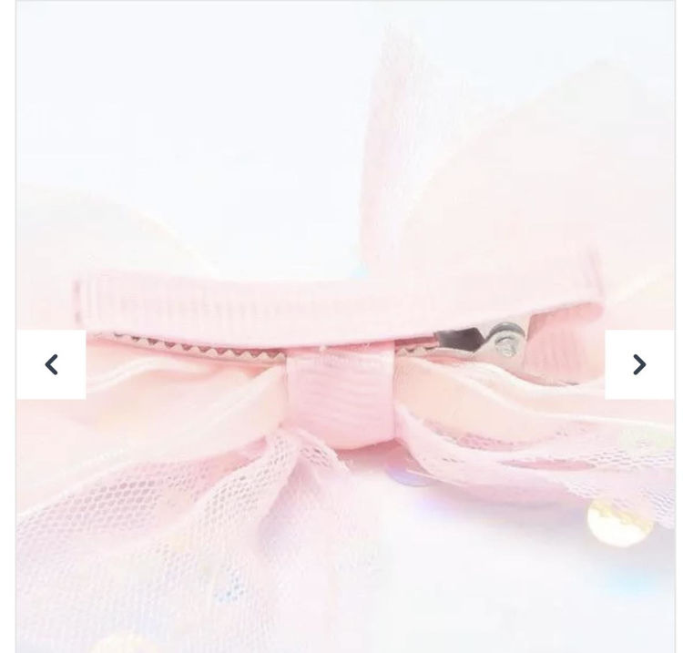 Picture of 7849 / 8498 LARGE SEQUIN FABRIC BOW ON A RIBBON WRAPPED FORK